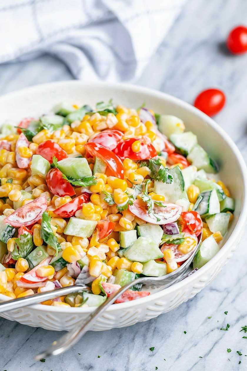 Qarğıdalı salatı