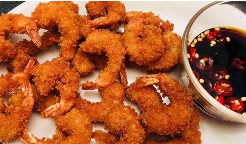 Golden Fried Prawns