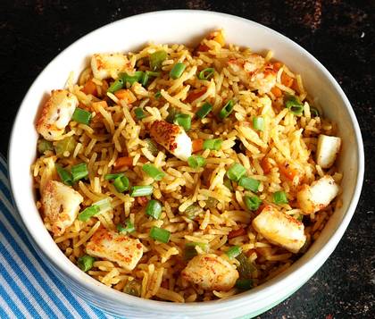 Singapore Chicken Fried Rice