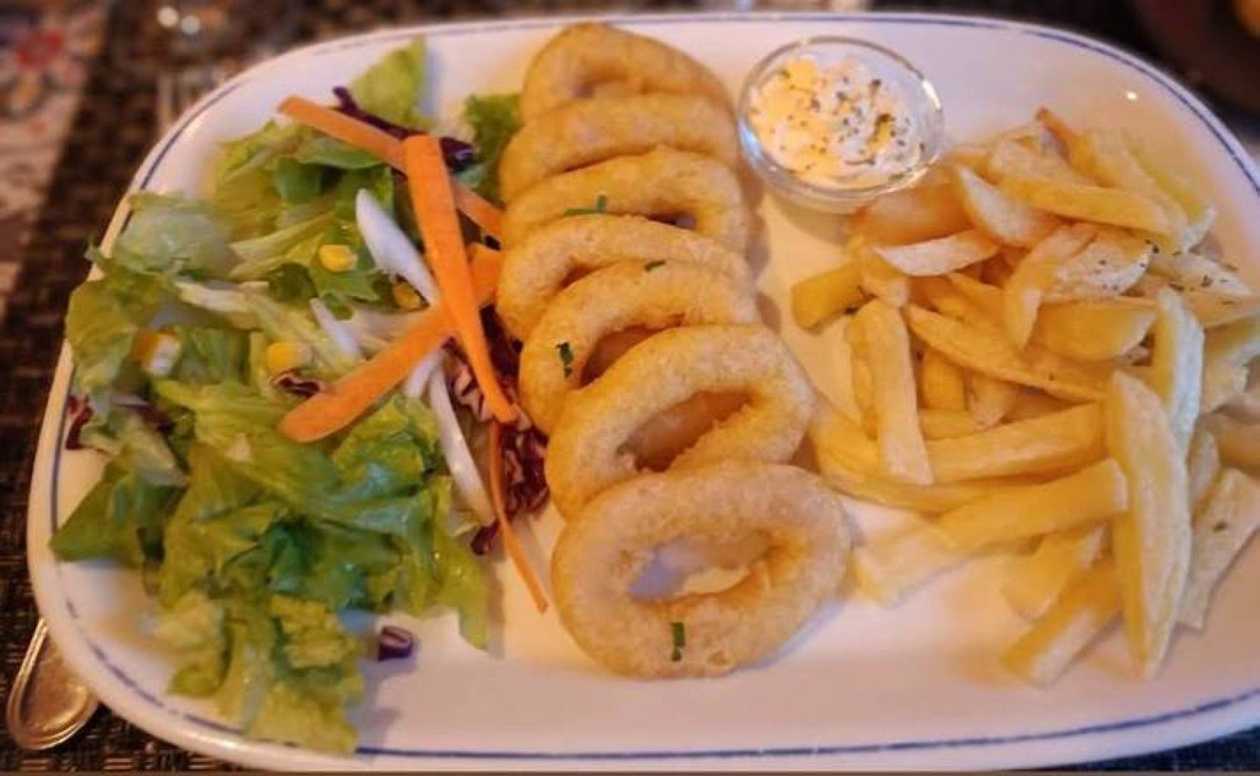 Calamari with Fries.
