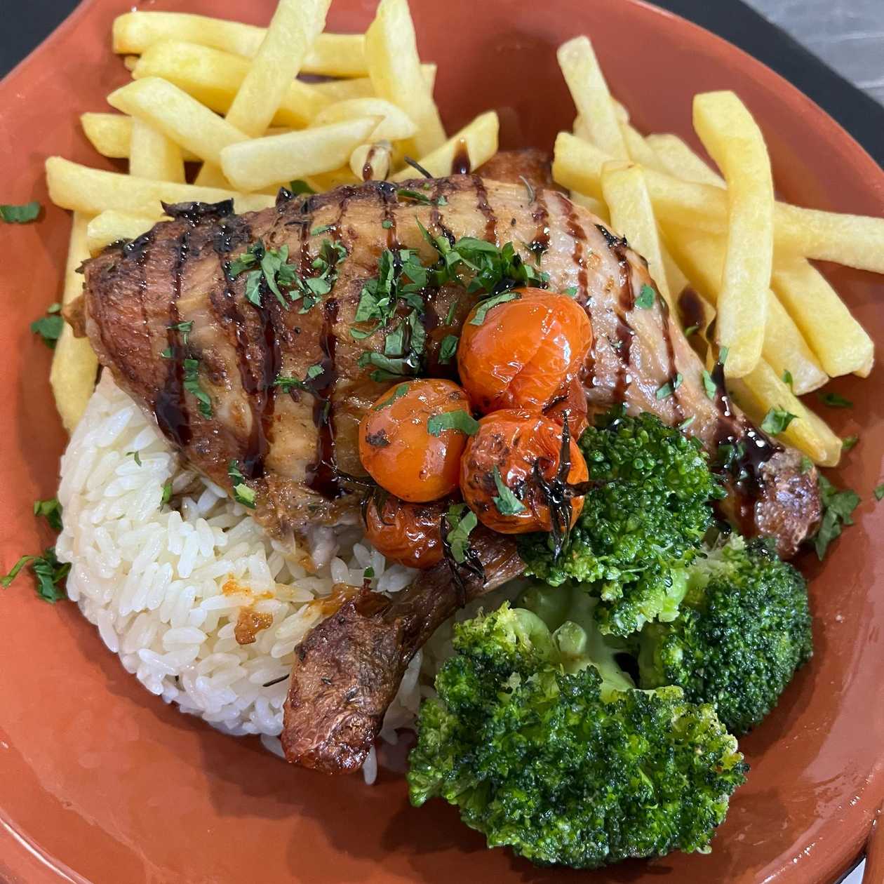 Oven-roasted chicken