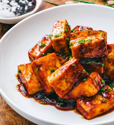 Paneer in Barbeque Sauce
