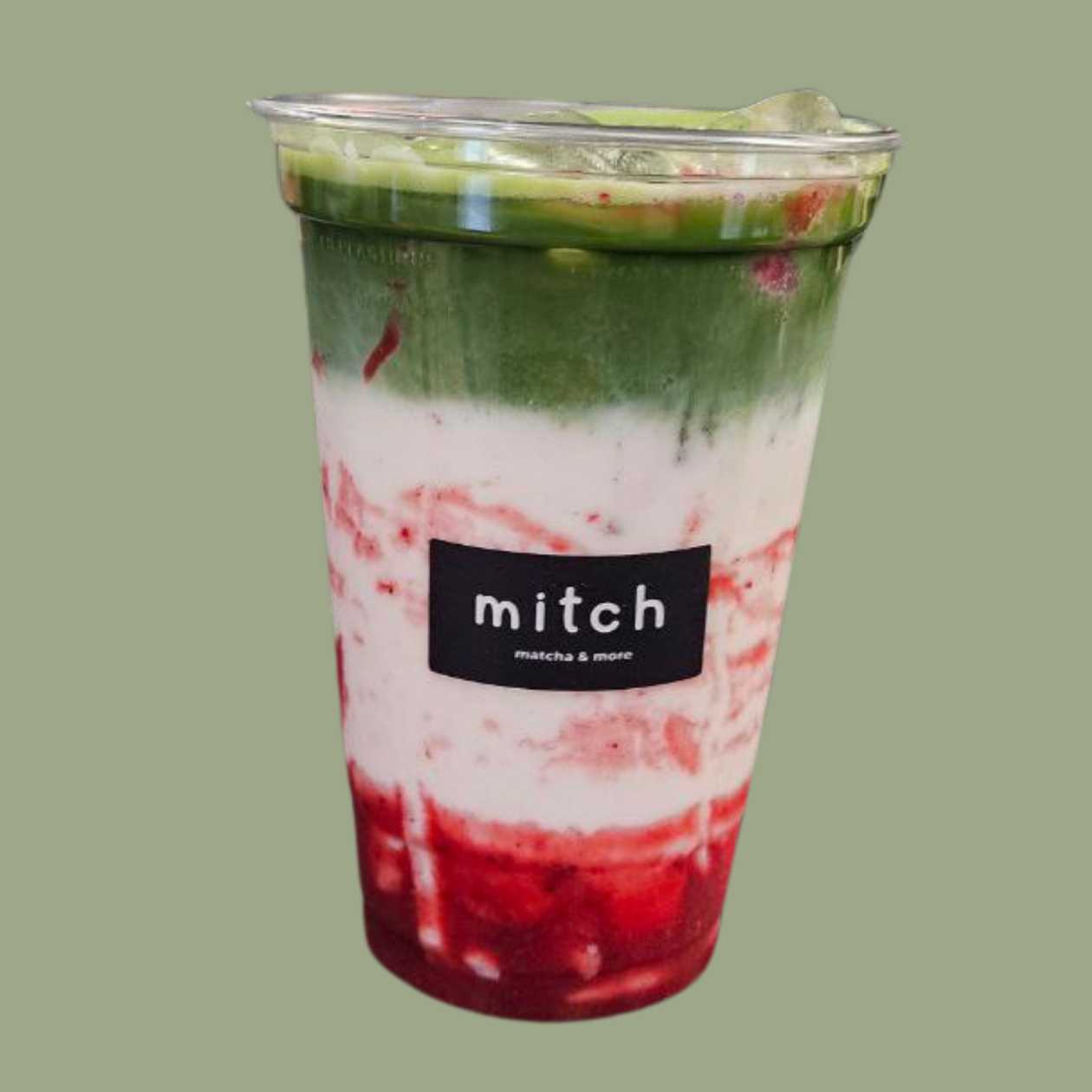 Matcha strawberry milk