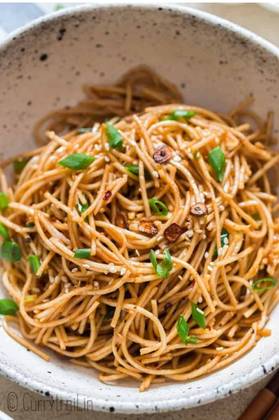 Butter Chillan Garlic Noodles