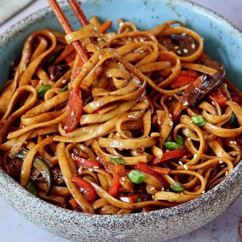 Wok Vegetables with Pasta