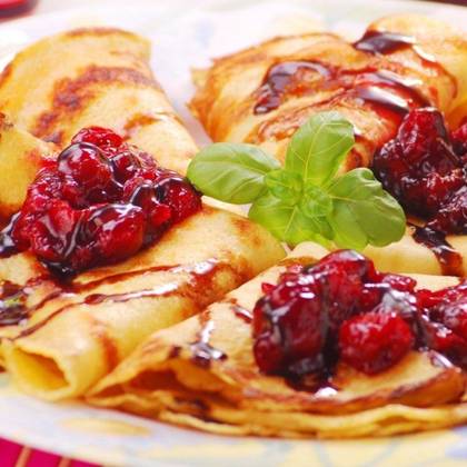 Sour Cherries Crepes