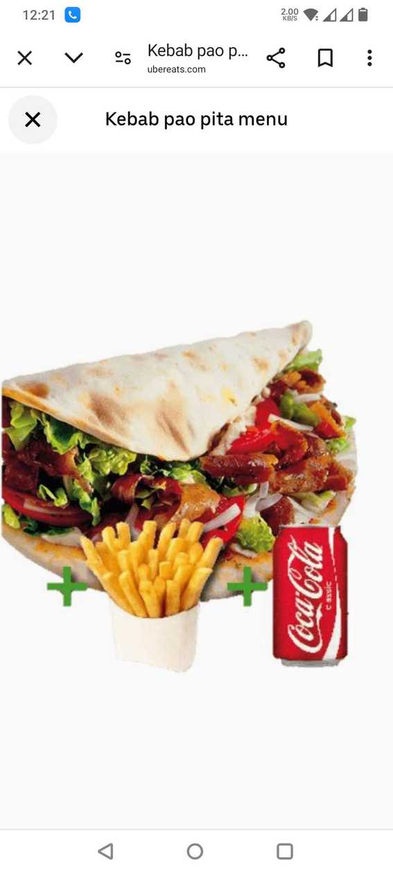 Doner Pita menu