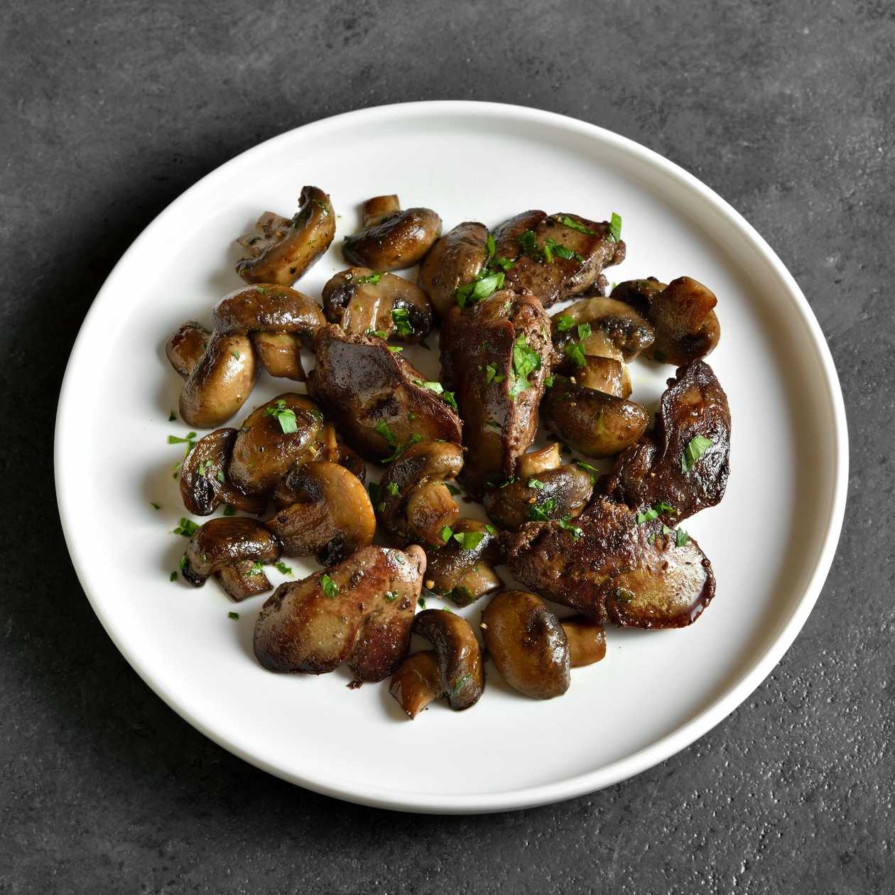 Saute mushrooms