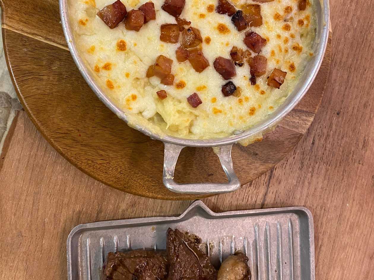 Four Cheese and Bacon Shepherd's Pie + Picanha