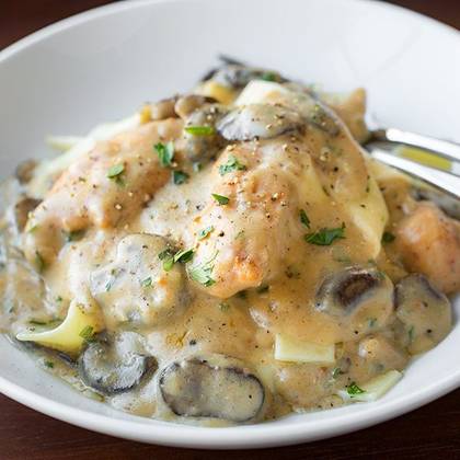 Chicken with Sour Cream and Mushrooms