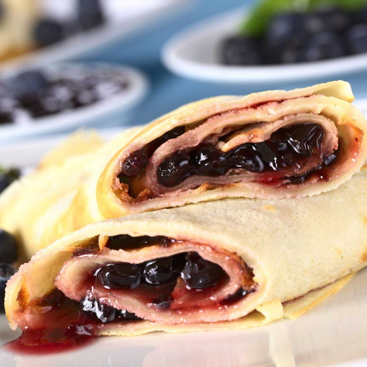 Blueberry Crepes