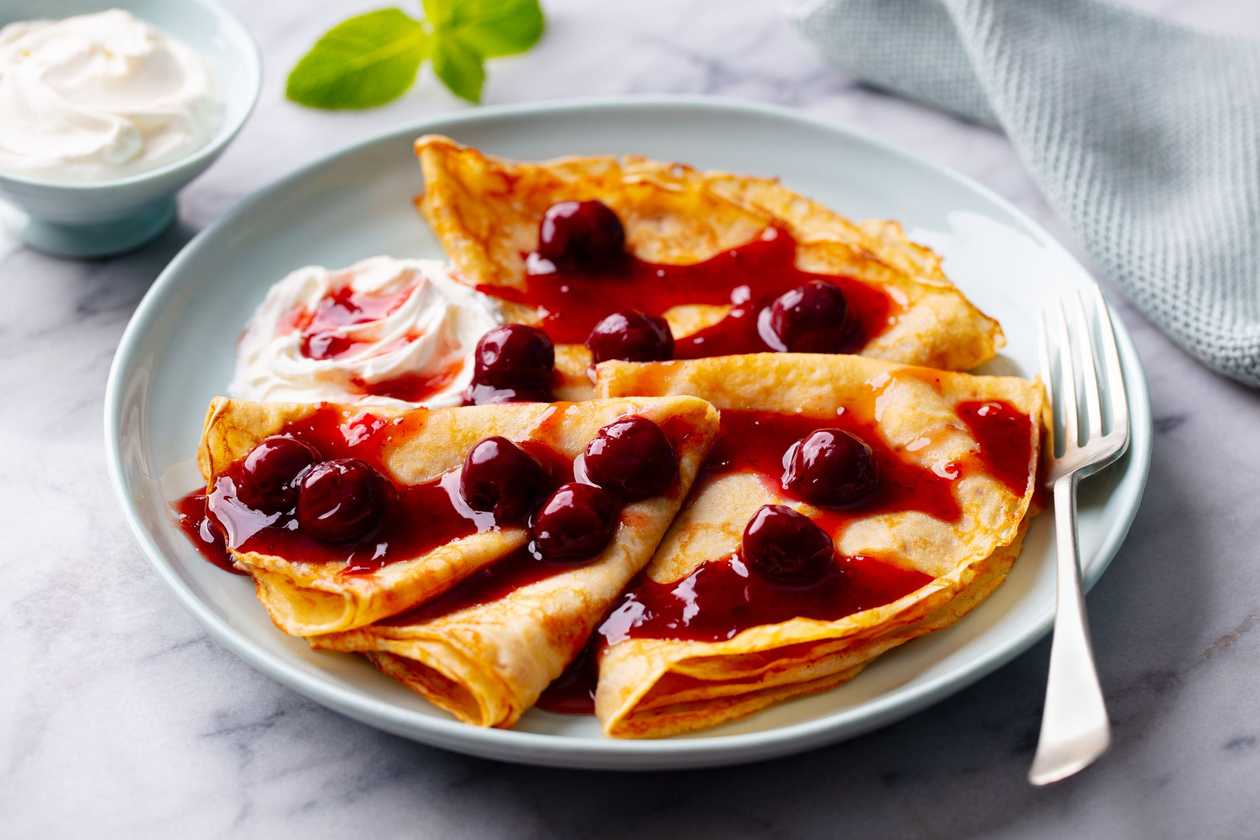Crepes with Wild Berries Jam