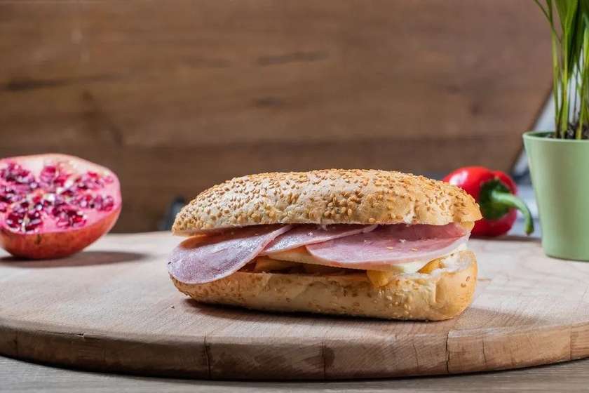 Chicken Schnitzel and Cheese in a Bun