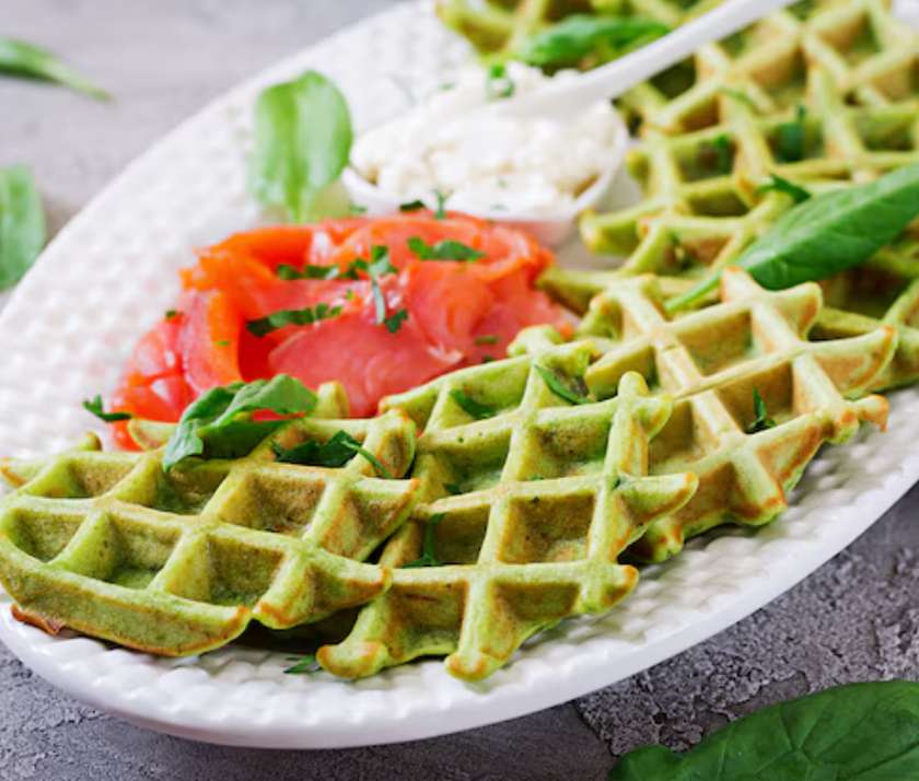 Pistachio Steak Waffle