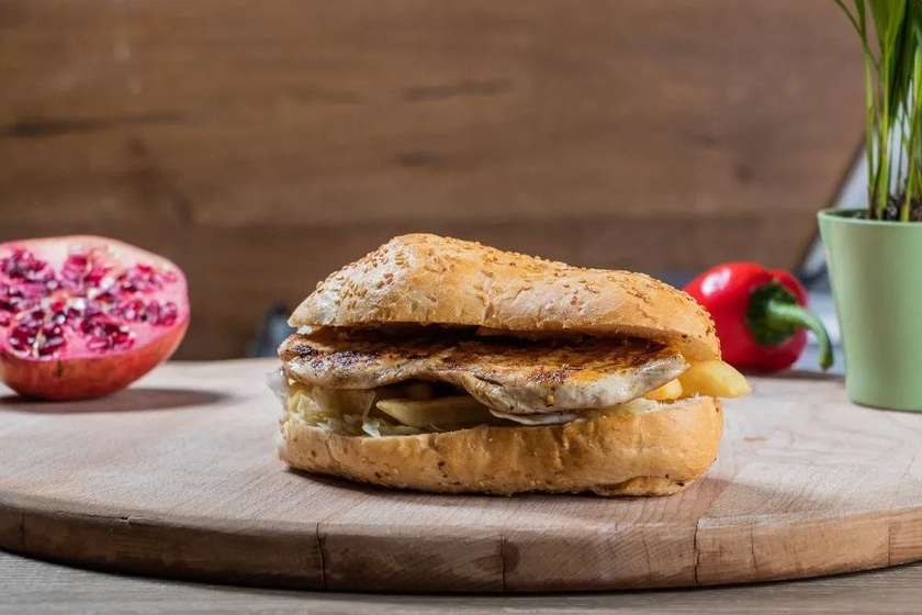 Grilled Chicken Breast in a Bun