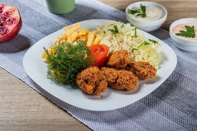 Non-Spicy Wings Meal