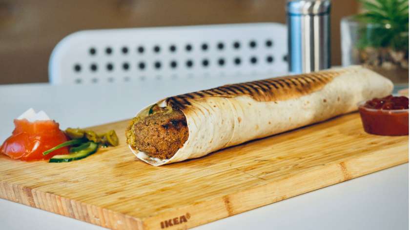 Kebab tortilla wege