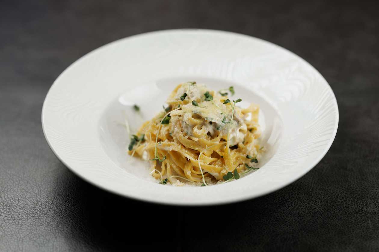 Pasta with rabbit