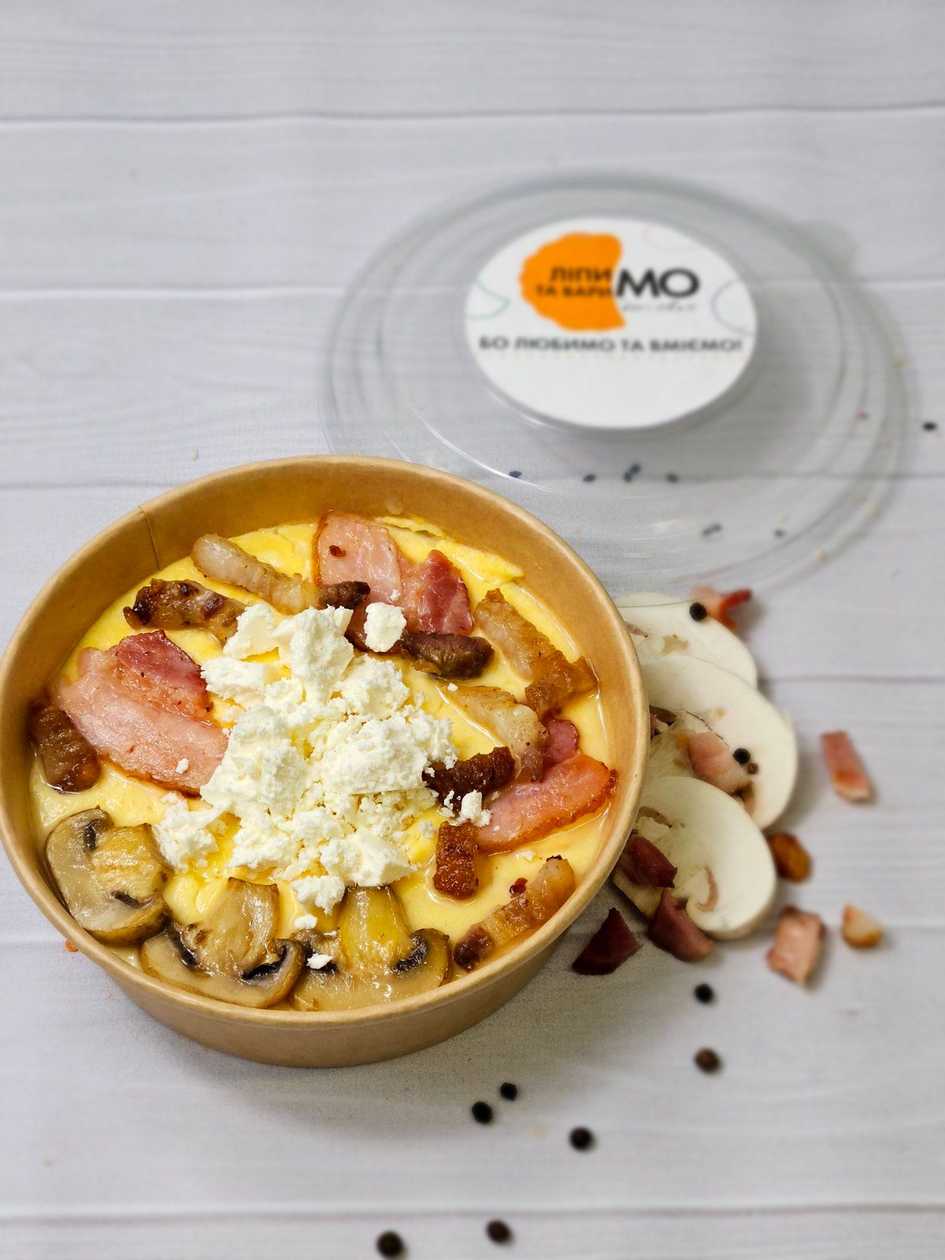 Banush with Bryndza and Cracklings (350g)