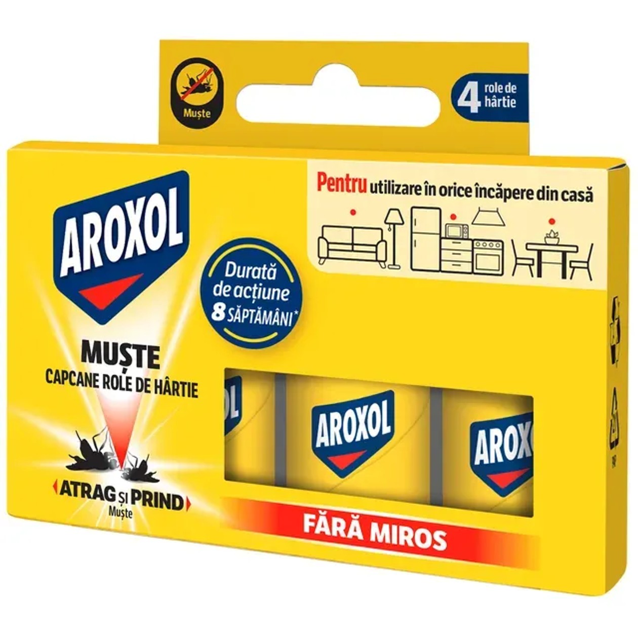 Aroxol Capcane- role muste 4 buc
