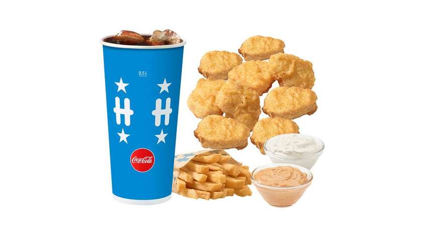 Chicken Nuggets 9 pcs Large Meal