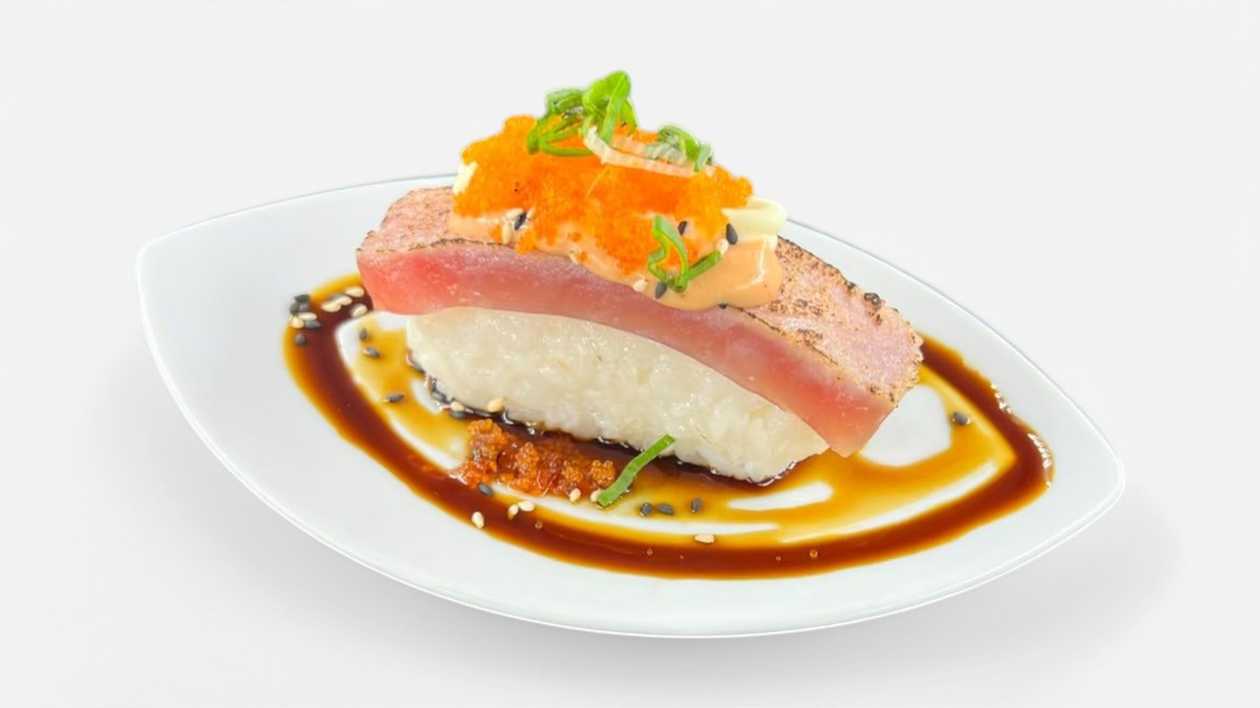 139. Flambe Tuna Nigiri