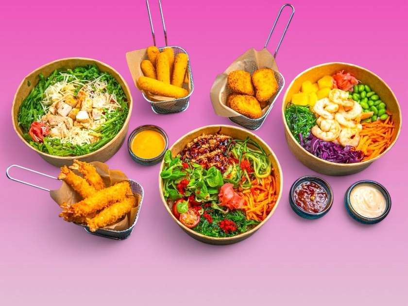 Combo: 3 Poke Bowls + Appetizers with Dips