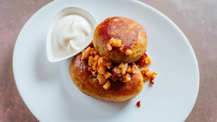 Жареные цеппелины с мясом
