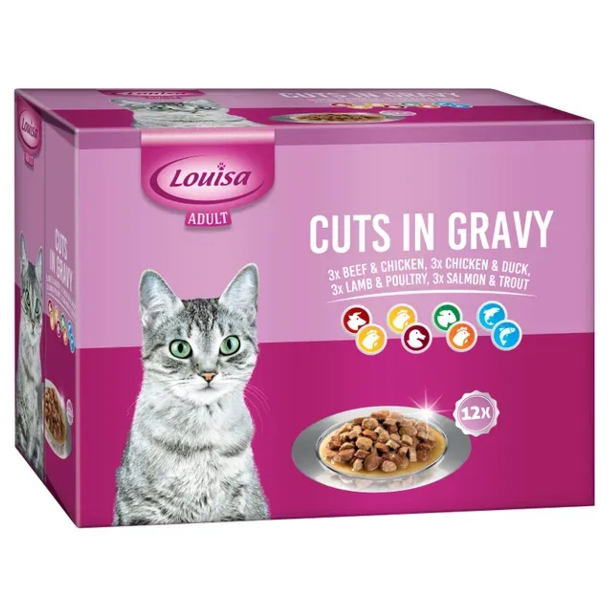Louisa Hrana umeda pt pisici diverse sortimente 12 x 100 g