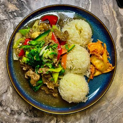Menu: Bo Xao Rau