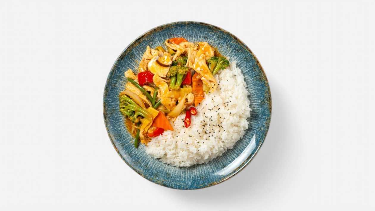 57. Chicken with almonds