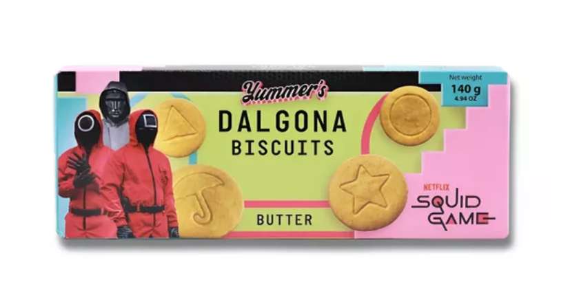 Biscuits YUMMER'S SQUID GAME (VANILLA / BUTTER), 140g