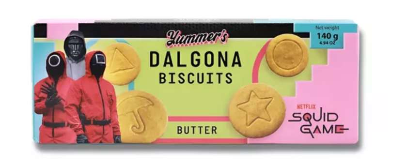 Biscuits YUMMER'S SQUID GAME (VANILLA / BUTTER), 140g