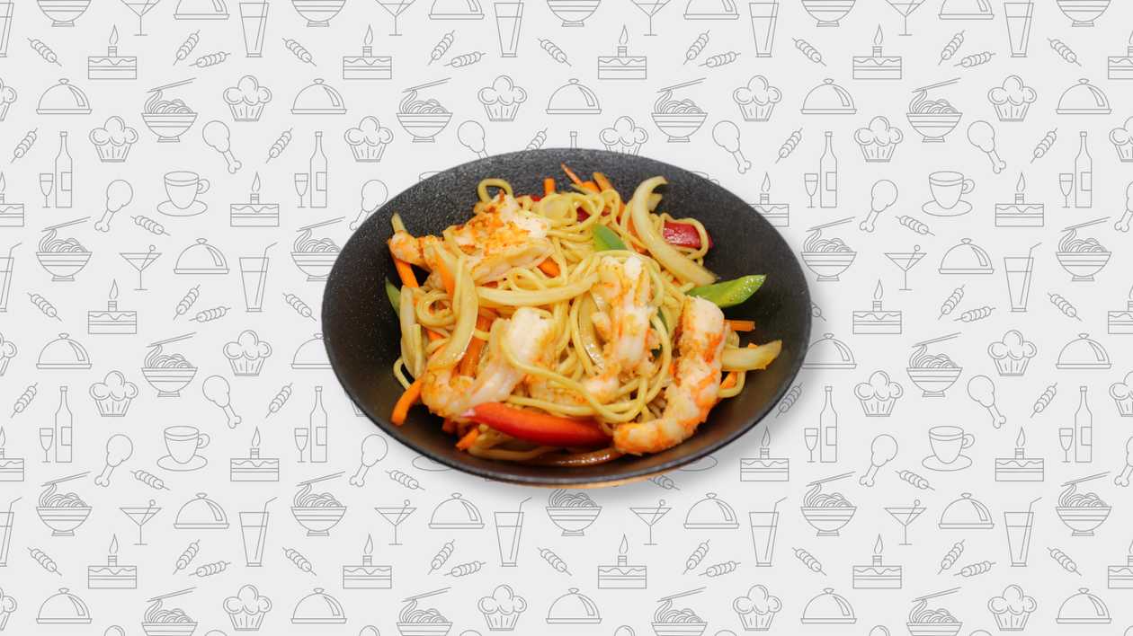 702. Noodles with shrimp