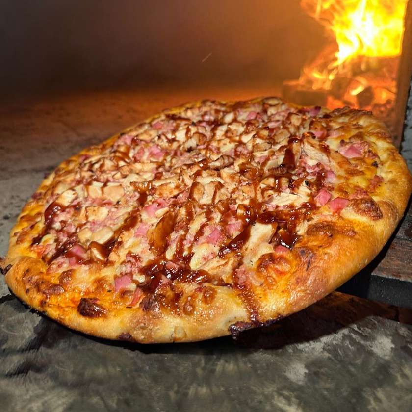 BBQ Chicken and Bacon Pizza