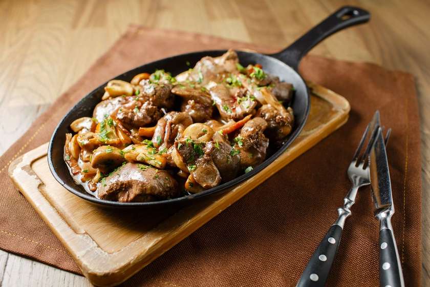 Baked chicken livers