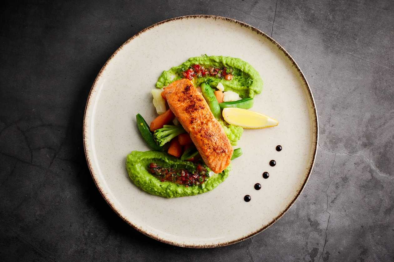 Grilled salmon
