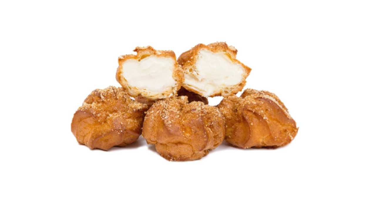 Profiterole with cheese filling