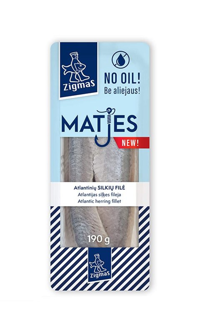 Silkių filė be aliejaus ZIGMAS MATES, 190g (baigiasi galiojimas)