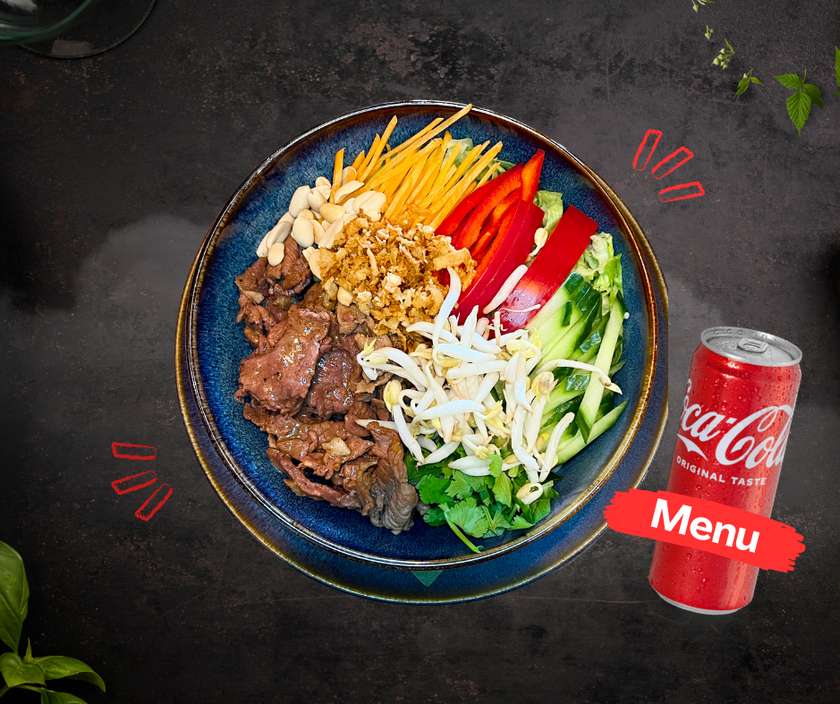 Happy Hour Menu č. 2 + dezert zdarma (Bún Bo Nam Bo)