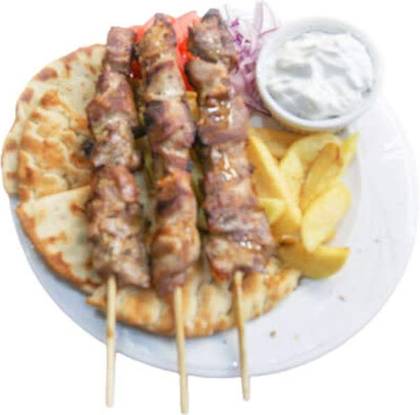 Kalamaki Pork on Plate