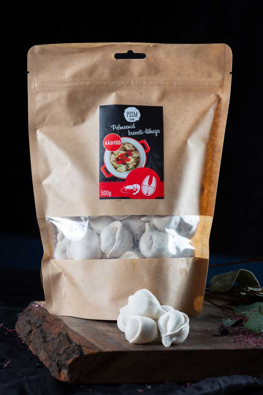 Frozen dumplings with shrimp-salmon filling 500g