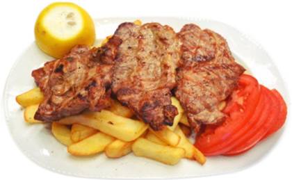 Brizolaki-neck on Plate