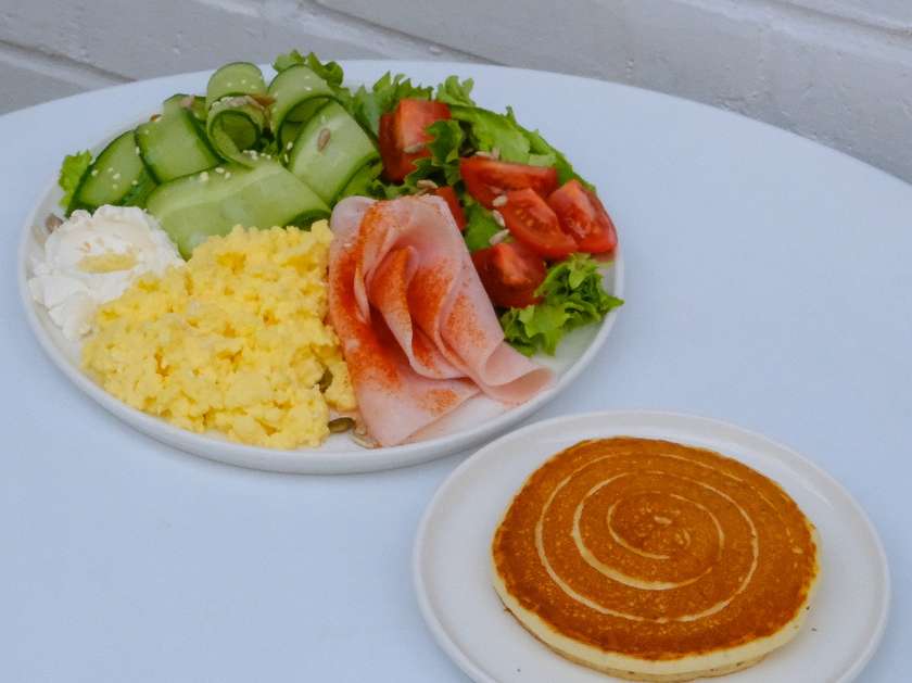 Scrambled Eggs with Ham