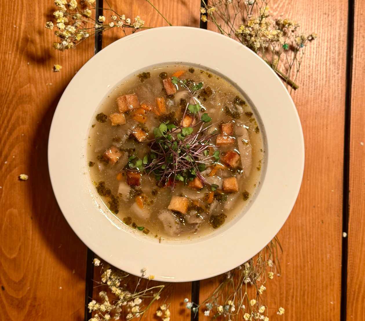 Oyster Mushroom Flaczki