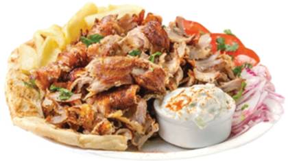 Pork Gyro on Plate