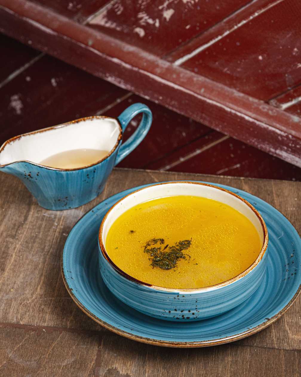 Dushbere (Azerbaijani dumplings in broth)