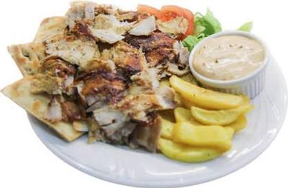 Chicken Kebab on Plate