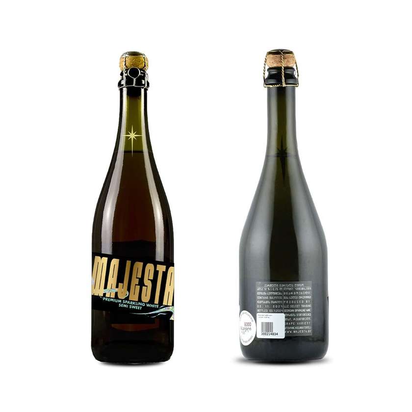 Majesta Sparkling White Semi Sweet, მაჯესტა ცქრიალა თეთრი ნ/ტ