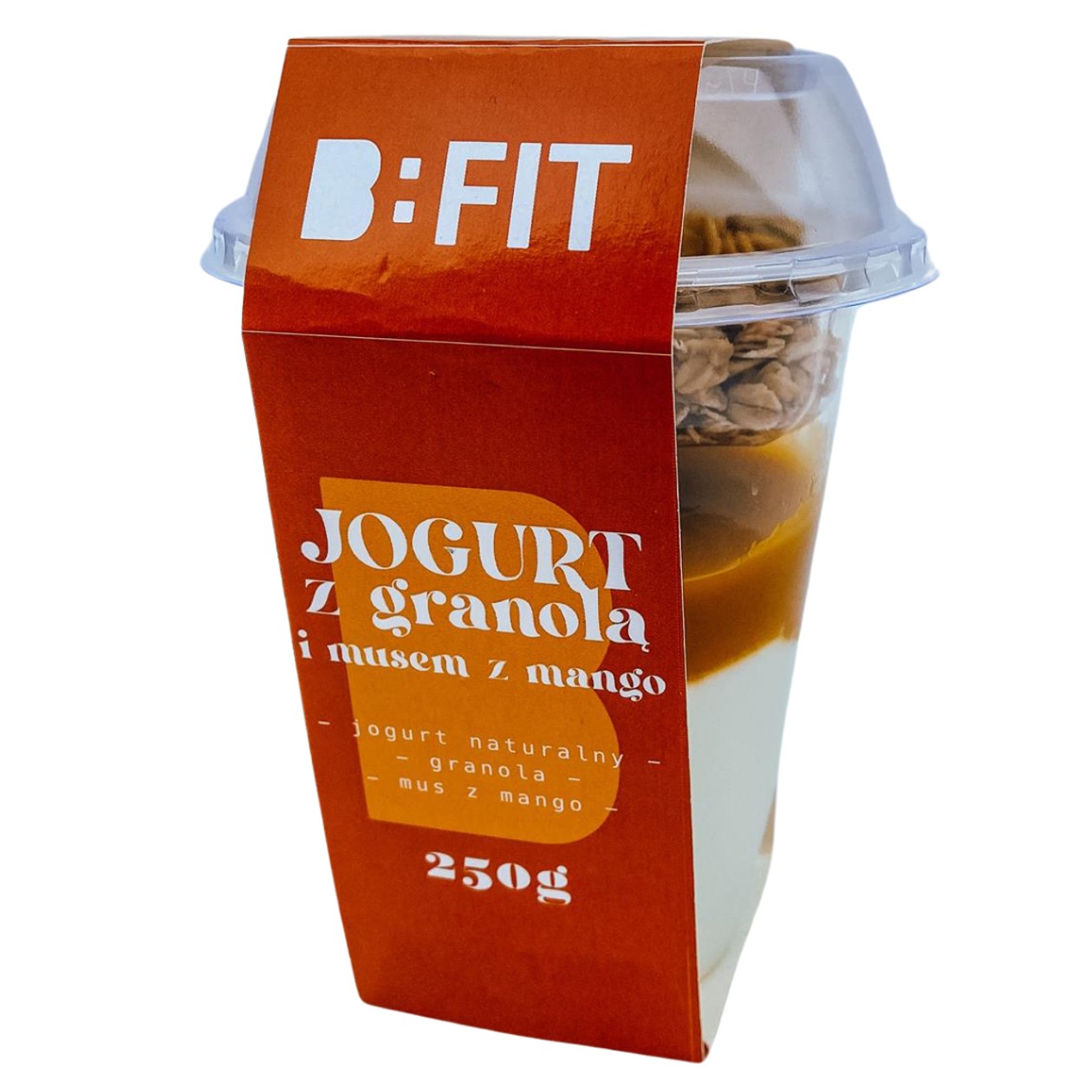 Jogurt z Granolą i Musem z Mango B:FIT 250g (expires soon)